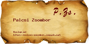 Palcsi Zsombor névjegykártya