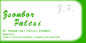 zsombor palcsi business card